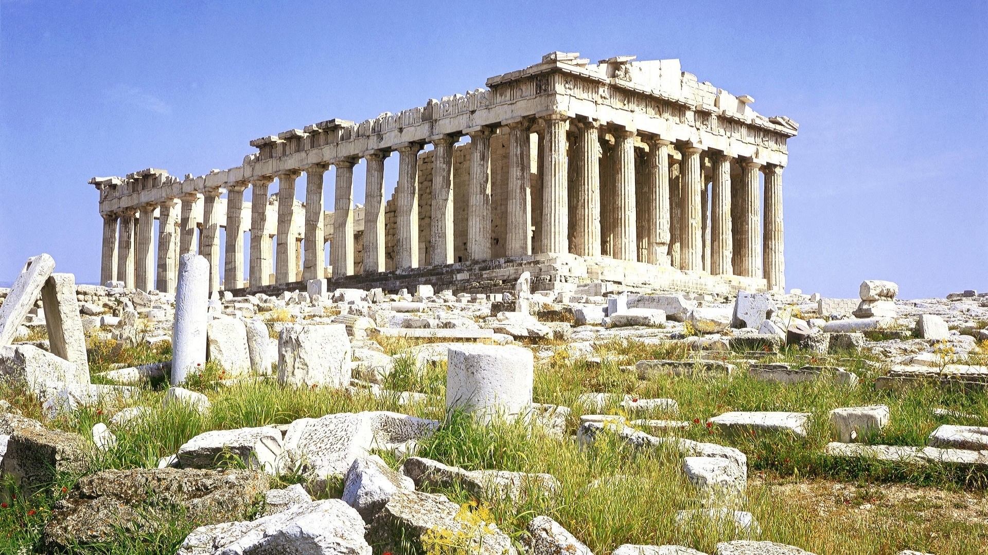 Building architecture parthenon greek ancient greece