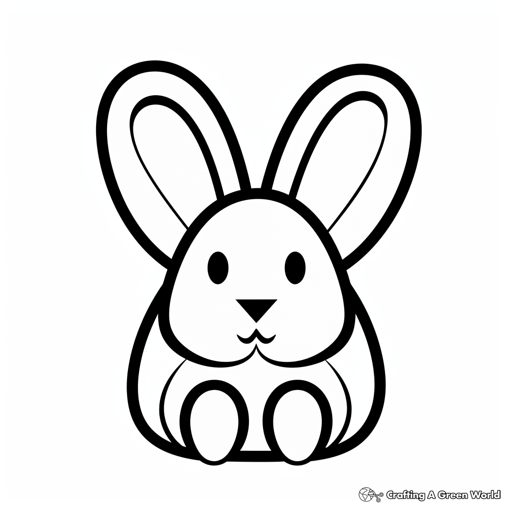 White rabbit coloring pages