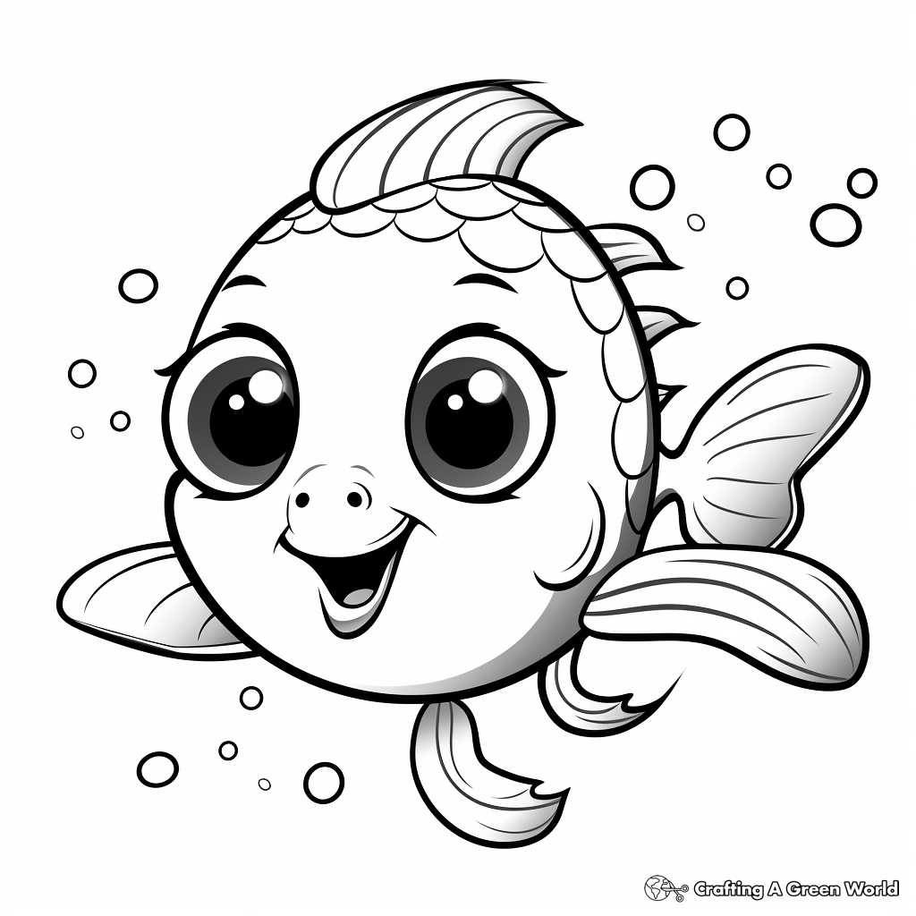 Puffer fish coloring pages