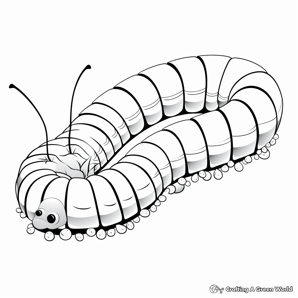 Millipede coloring pages