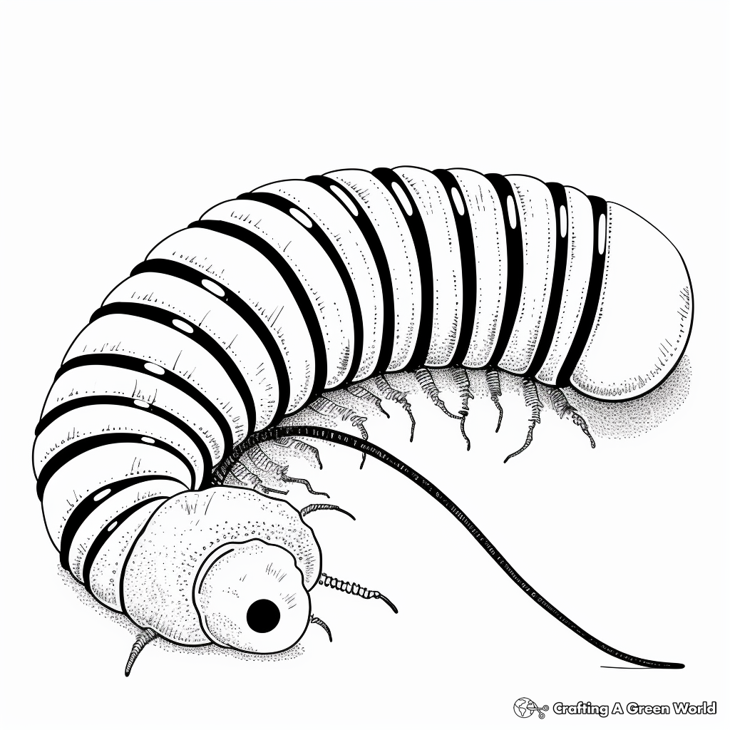 Millipede coloring pages