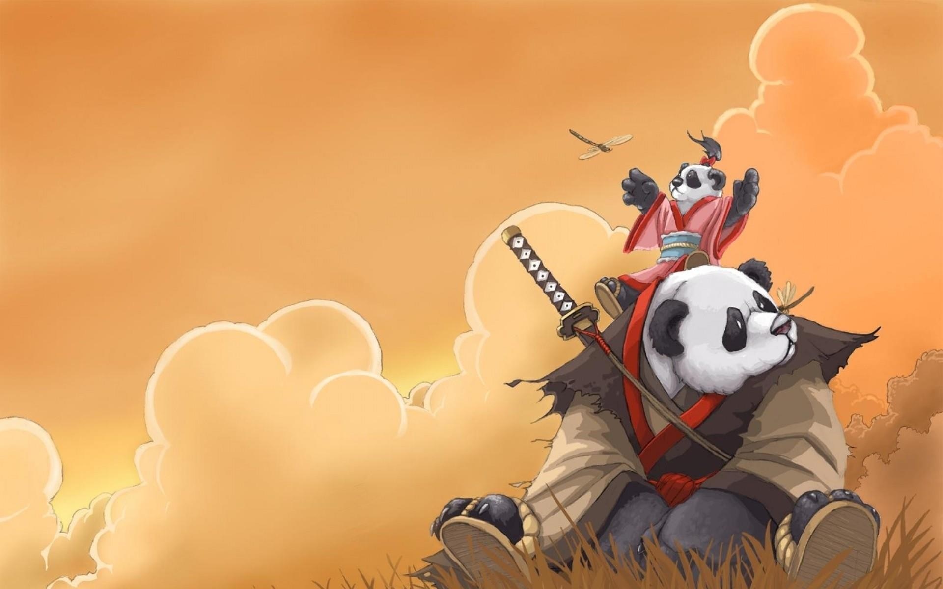 Illustration anime cartoon panda screenshot puter