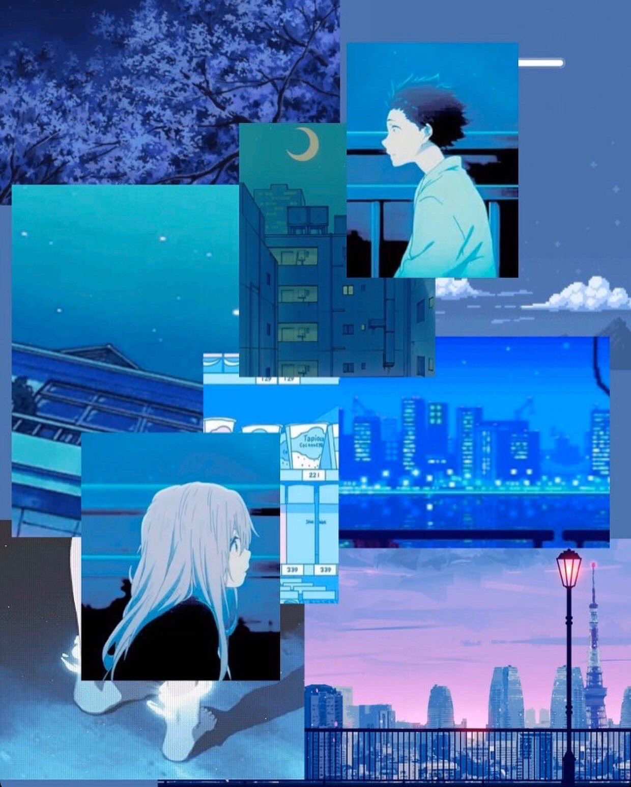 Order of the weebs on i made a silent voice aesthetic wallpaperâï aesthetic anime blue httpstcoehxayngsco