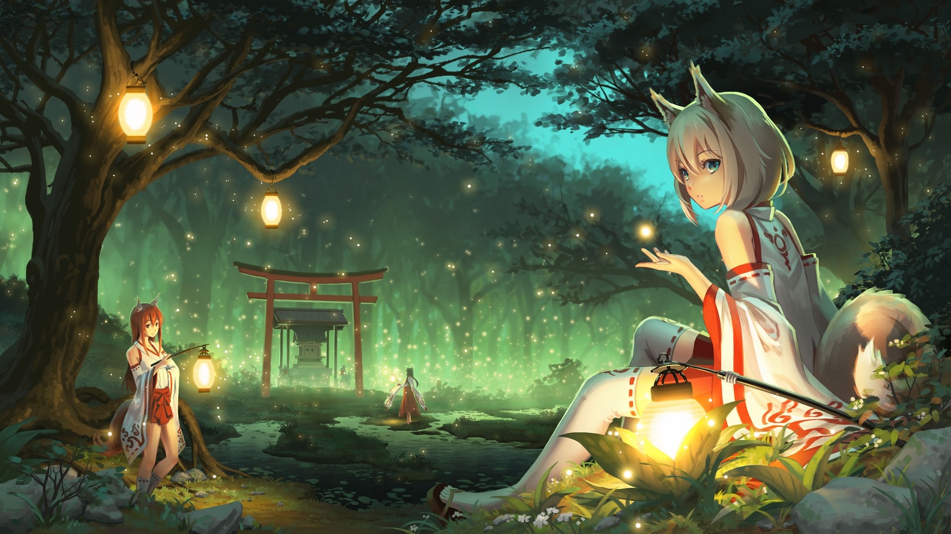 Anime cool forest wallpapers