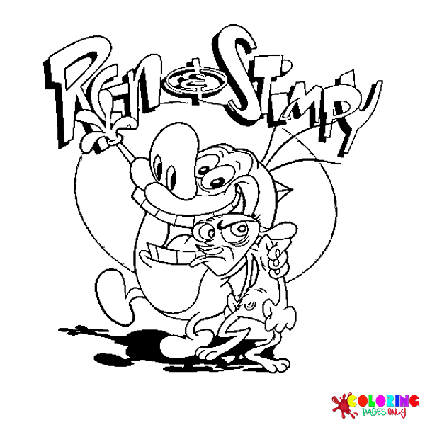 Ren and stimpy coloring pages