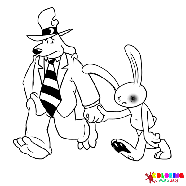 Sam and max coloring pages