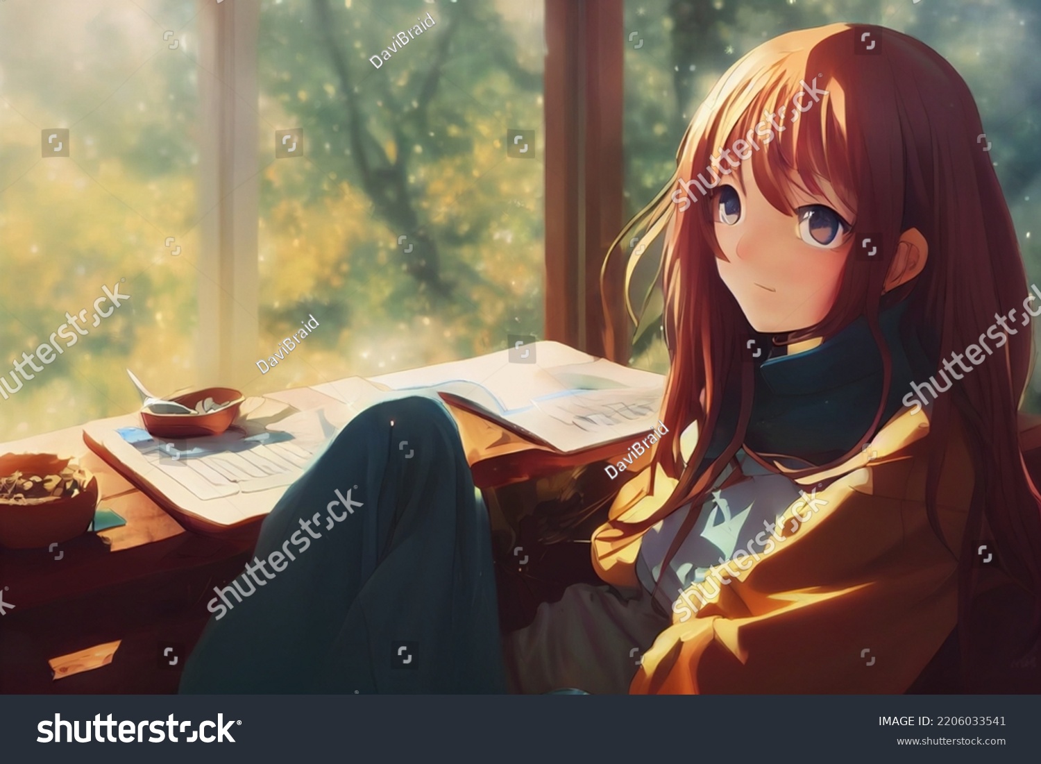 Anime study images stock photos vectors