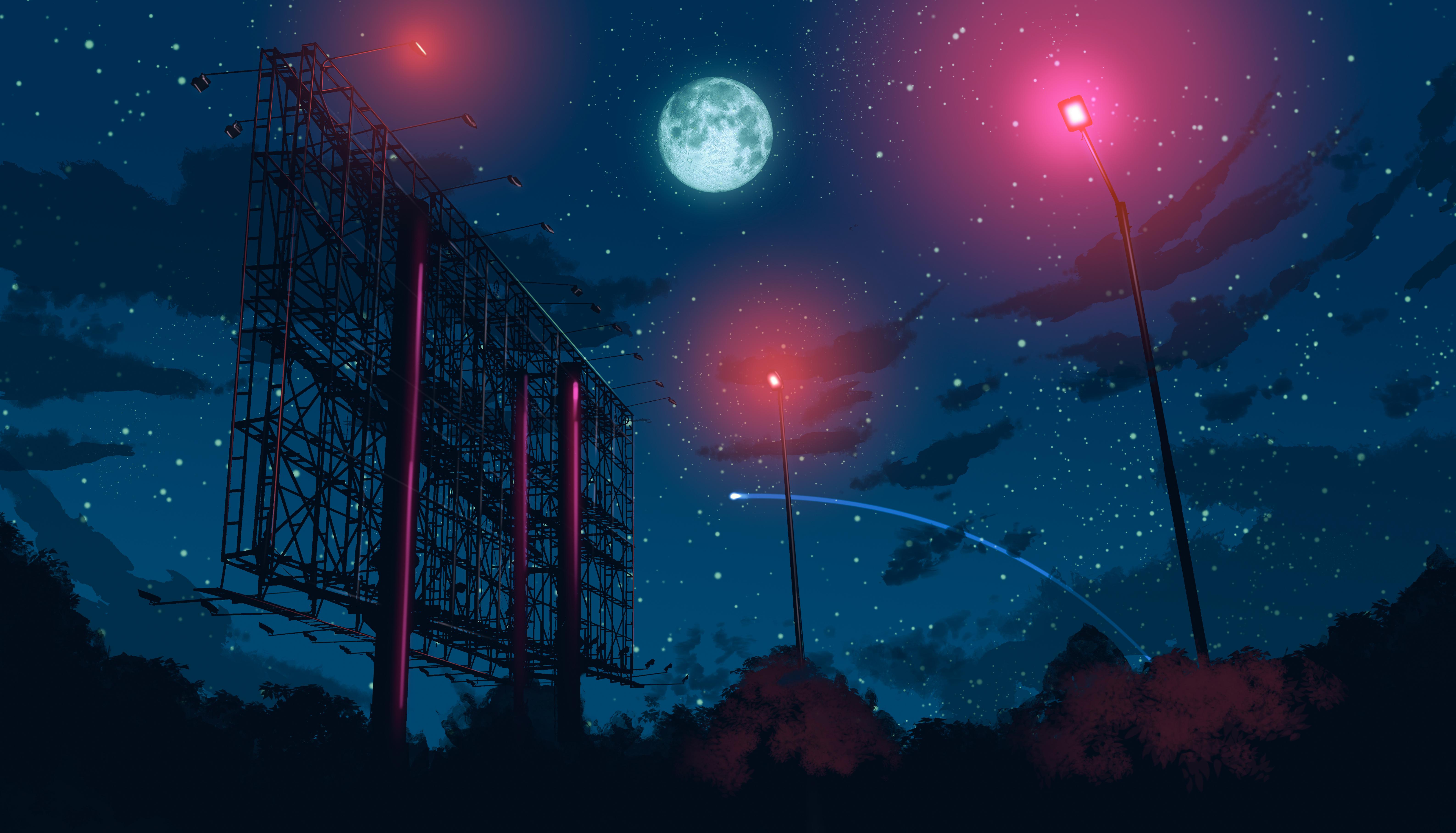 Night sky anime wallpapers