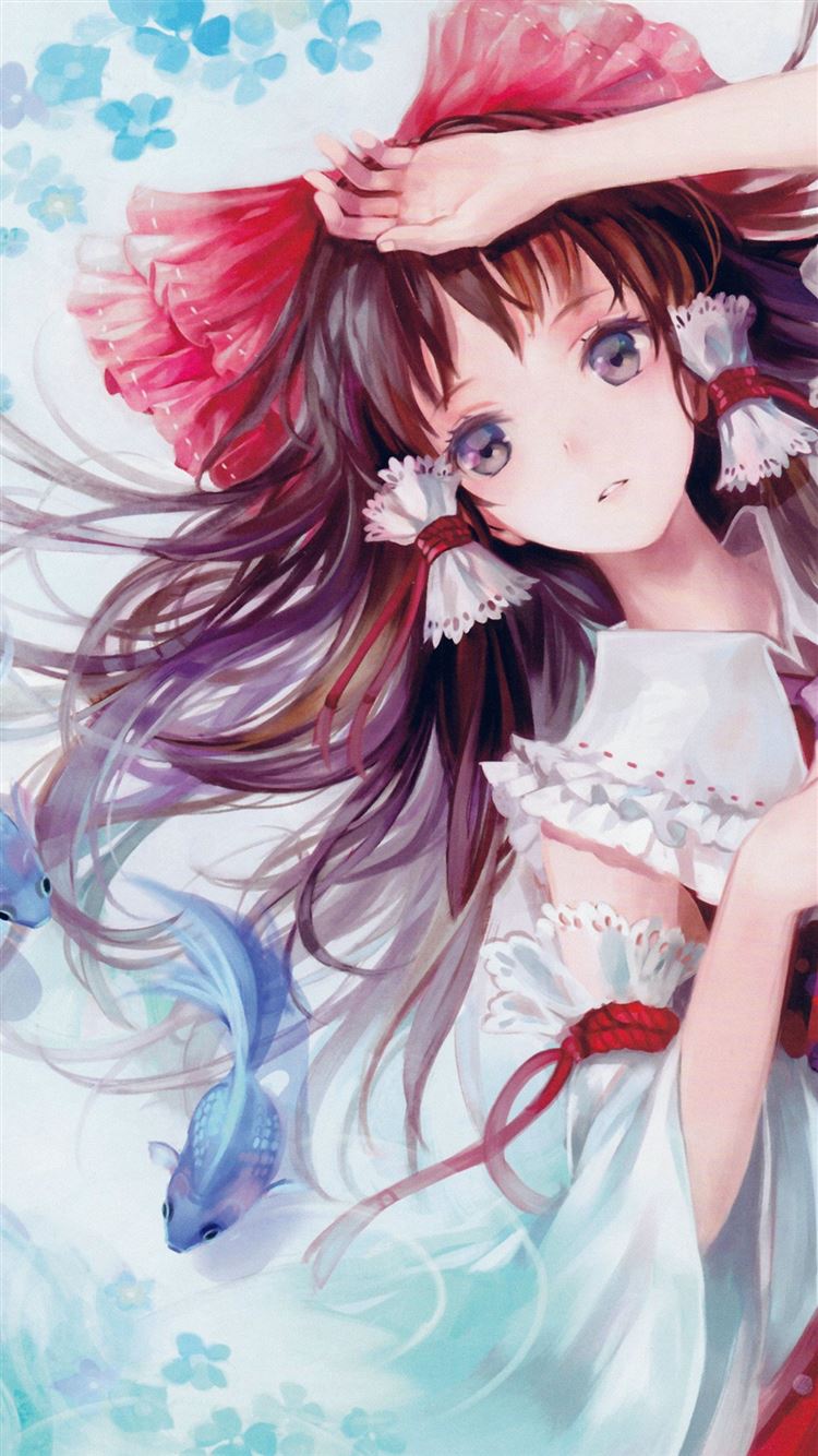 Anime art paint girl cute iphone wallpapers free download