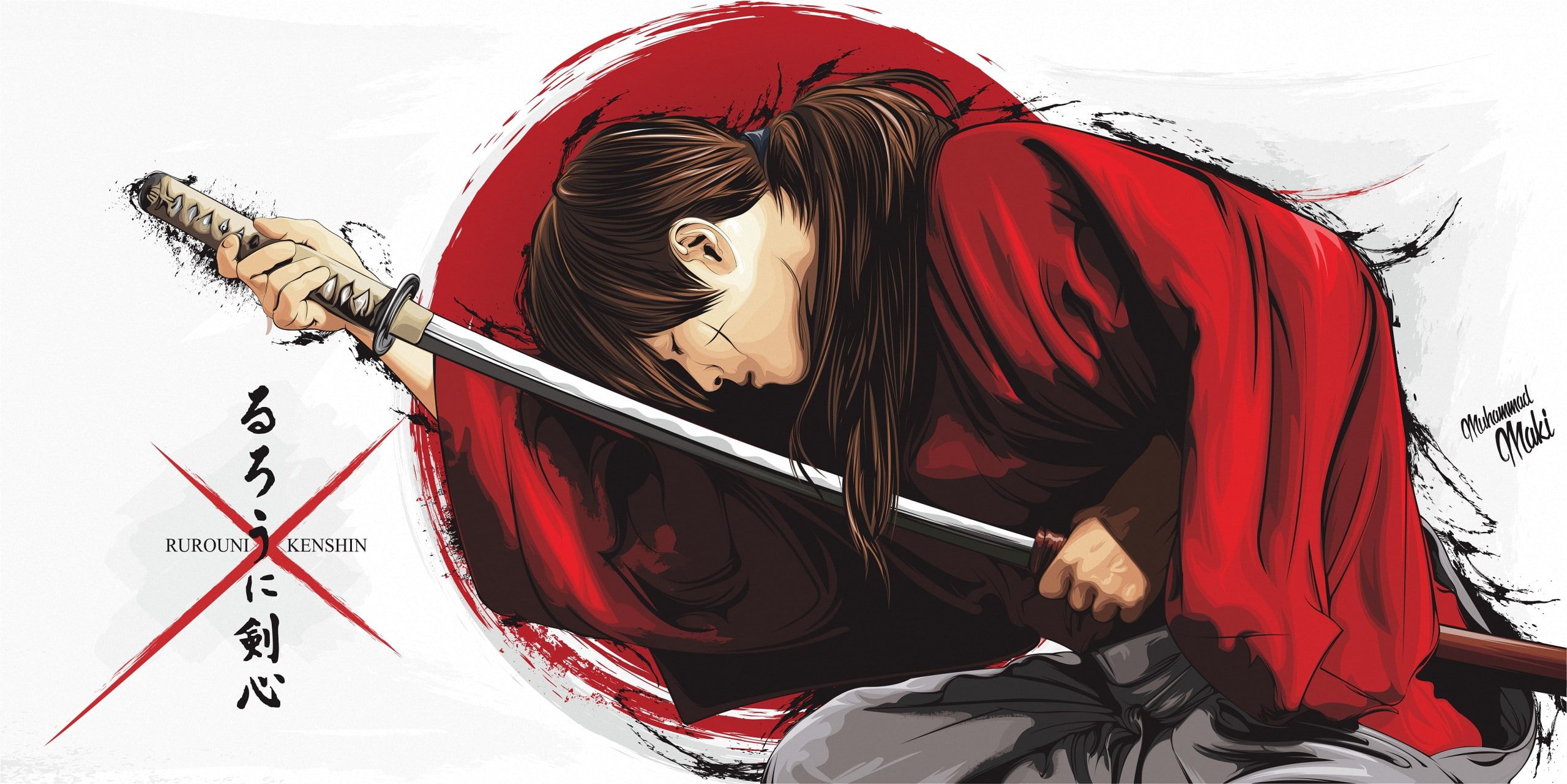 Anime rurouni kenshin kenshin himura k wallpaper hdwallpaper desktop anime rurouni kenshin samurai wallpaper