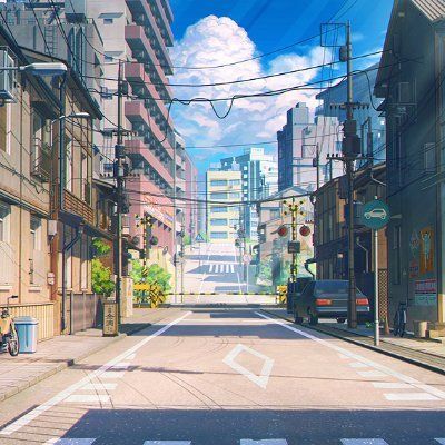 Arsenixc on twitter tokyo street anime scenery anime city