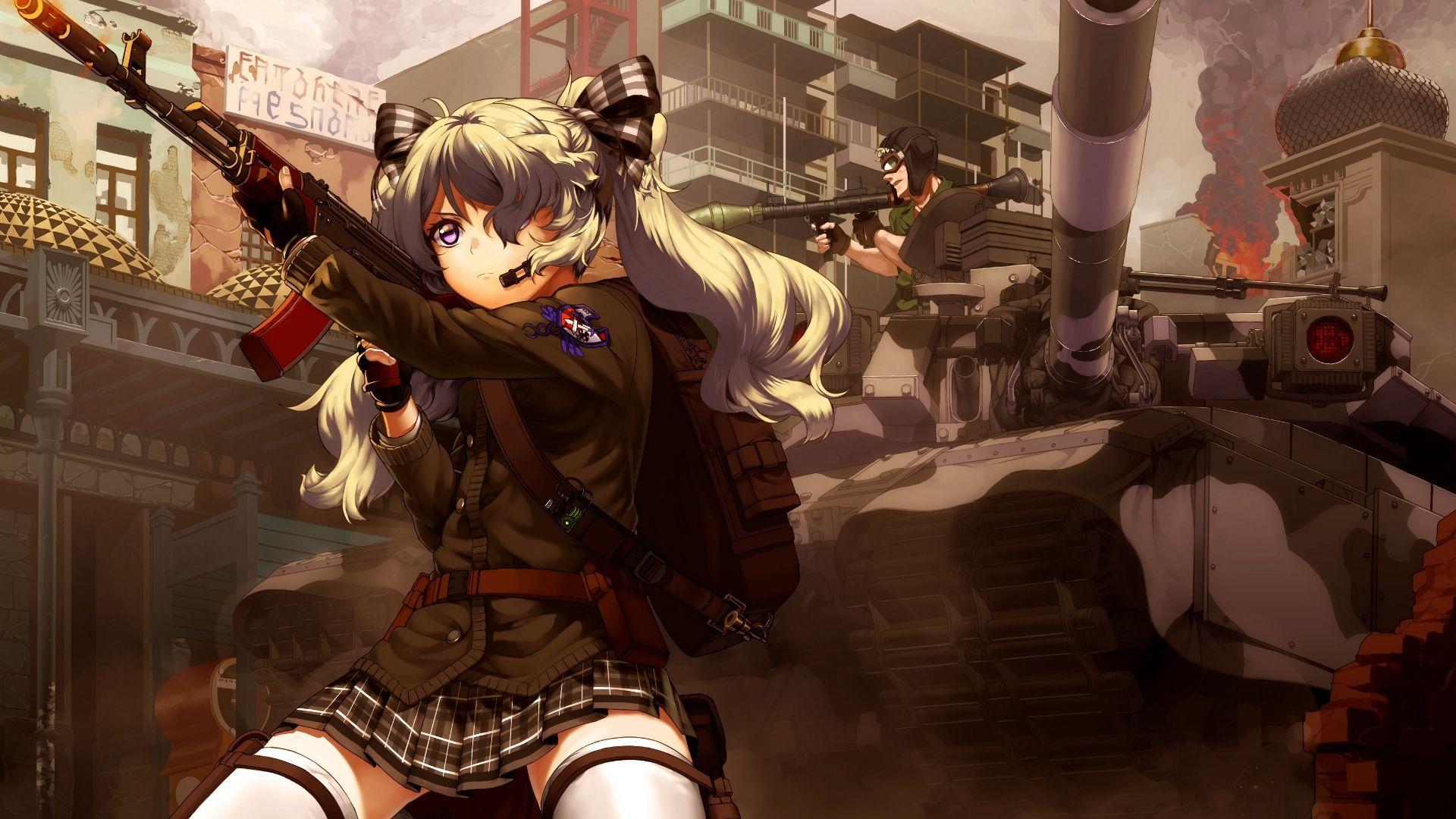 Anime war girl wallpapers