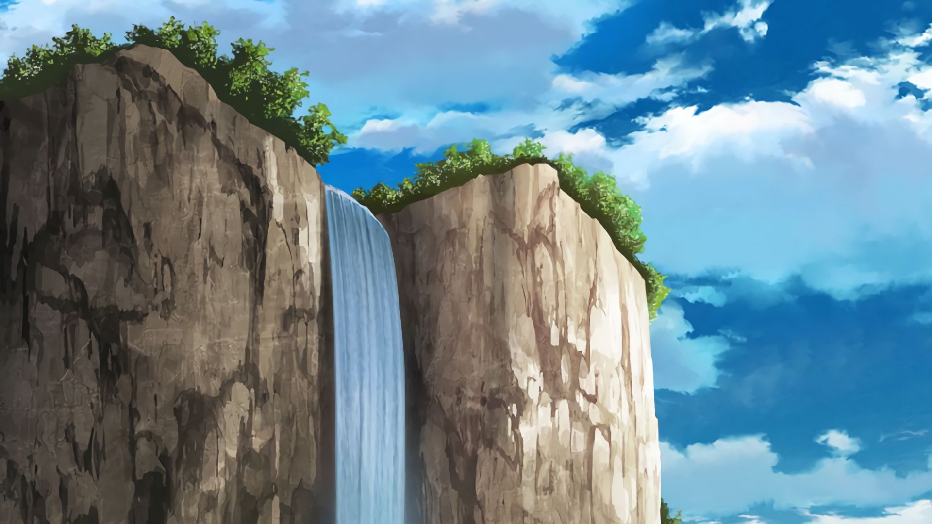 Desktop wallpaper anime water fall hd image picture background jvgc