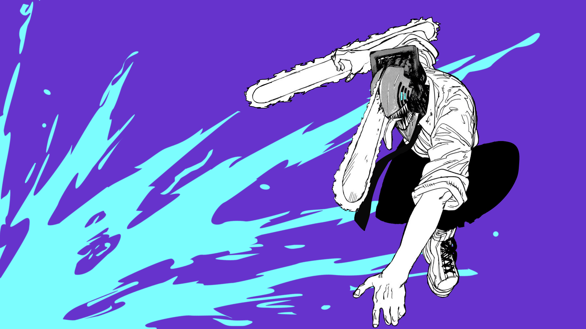 Made some animated desktop wallpapers because i cant wait for the anime rchainsawman