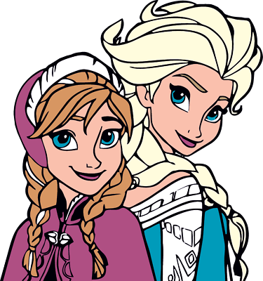 Clipart frozen elsa anna olaf in eps svg png pdf ai per stampa t
