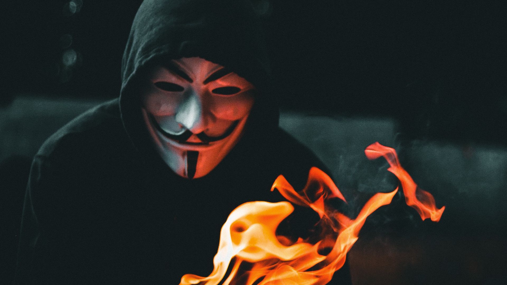 Download wallpaper x anonymous mask book fire full hd hdtv fhd p hd background
