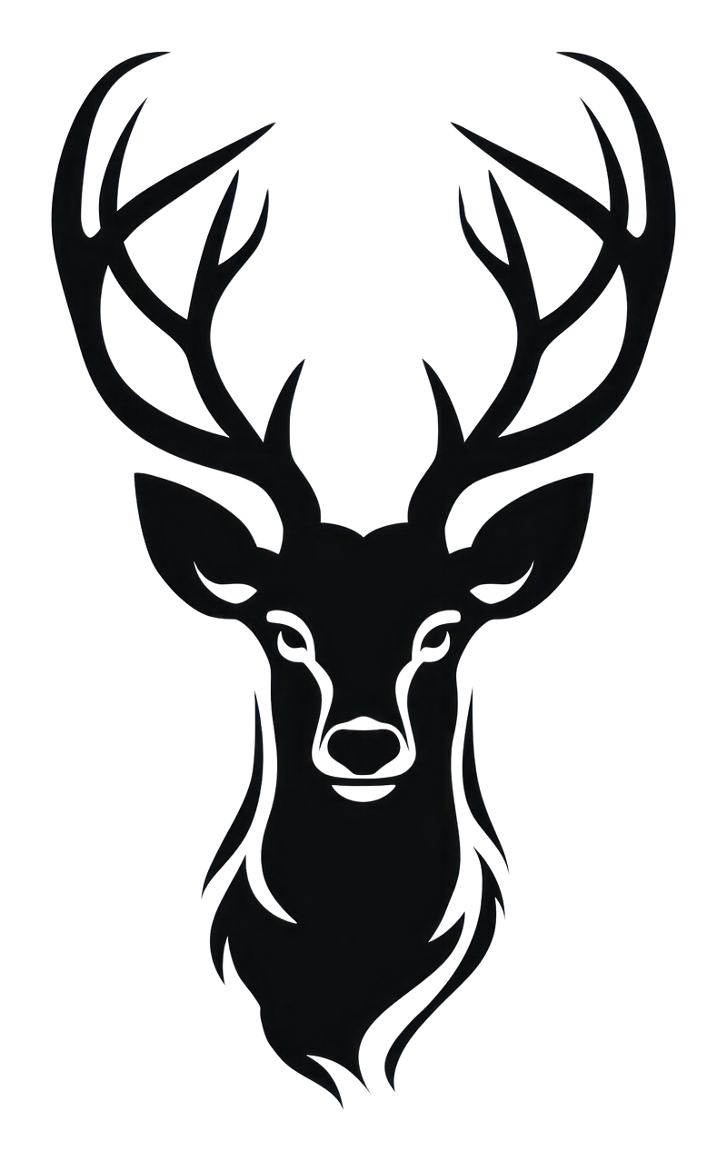 Deer head sketch black and white images free photos png stickers wallpapers backgrounds