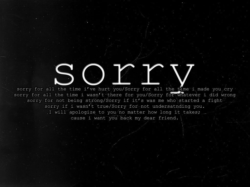 Apologize wallpapers