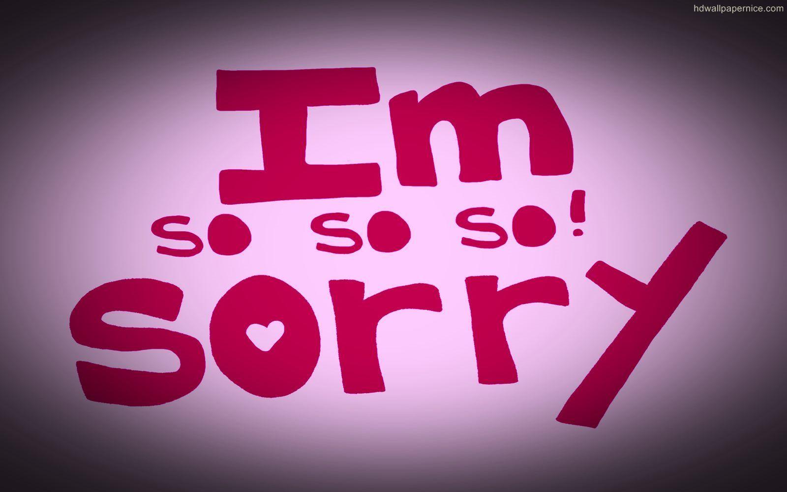 Sorry wallpapers hd