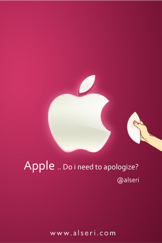Iphone wallpaper apologize by alseri on