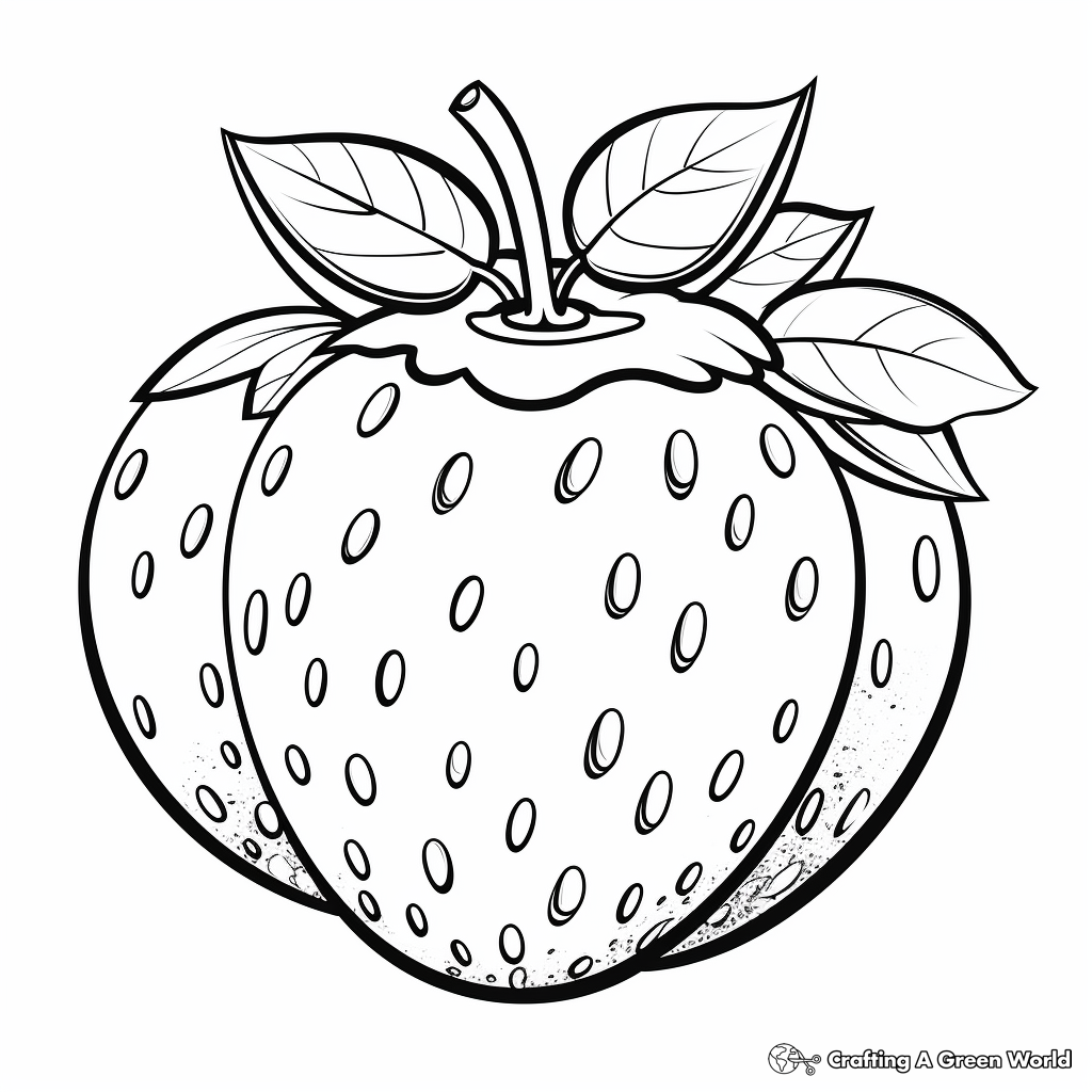 Summer fruit coloring pages