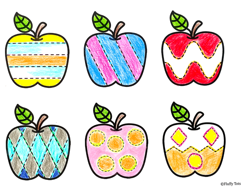Free apple themed printable and apple lesson plan for preschool and toddlers