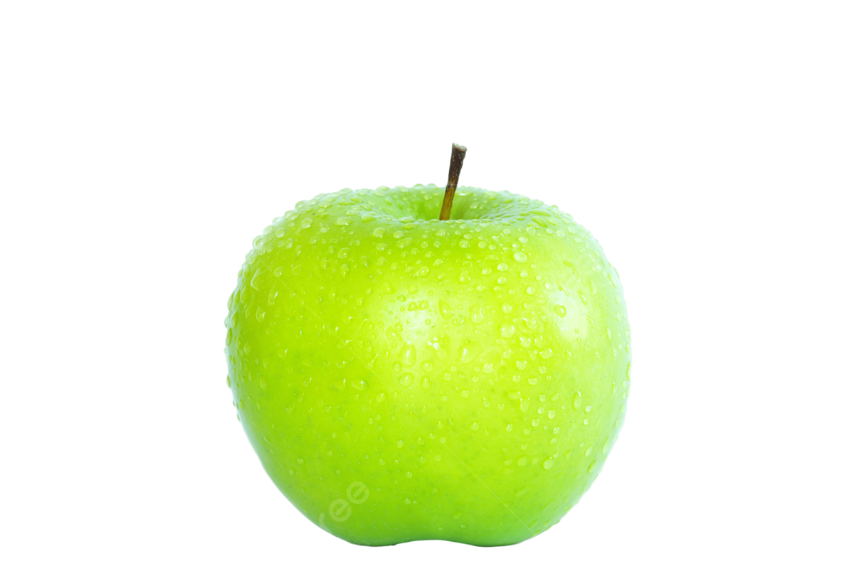 Green apple health white food raindrop png transparent image and clipart for free download