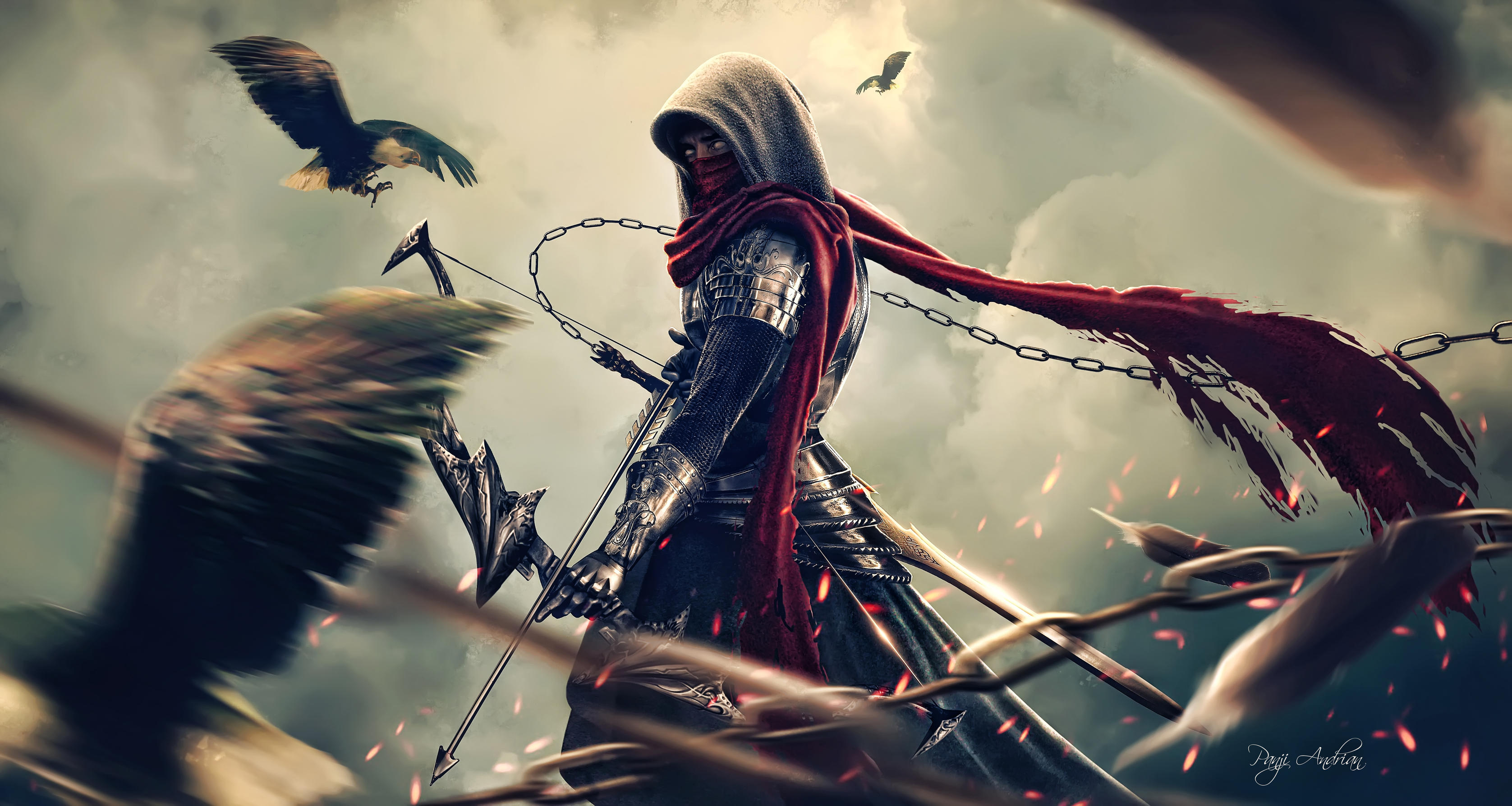 The eagle archer k hd artist k wallpapers images backgrounds photos and pictures