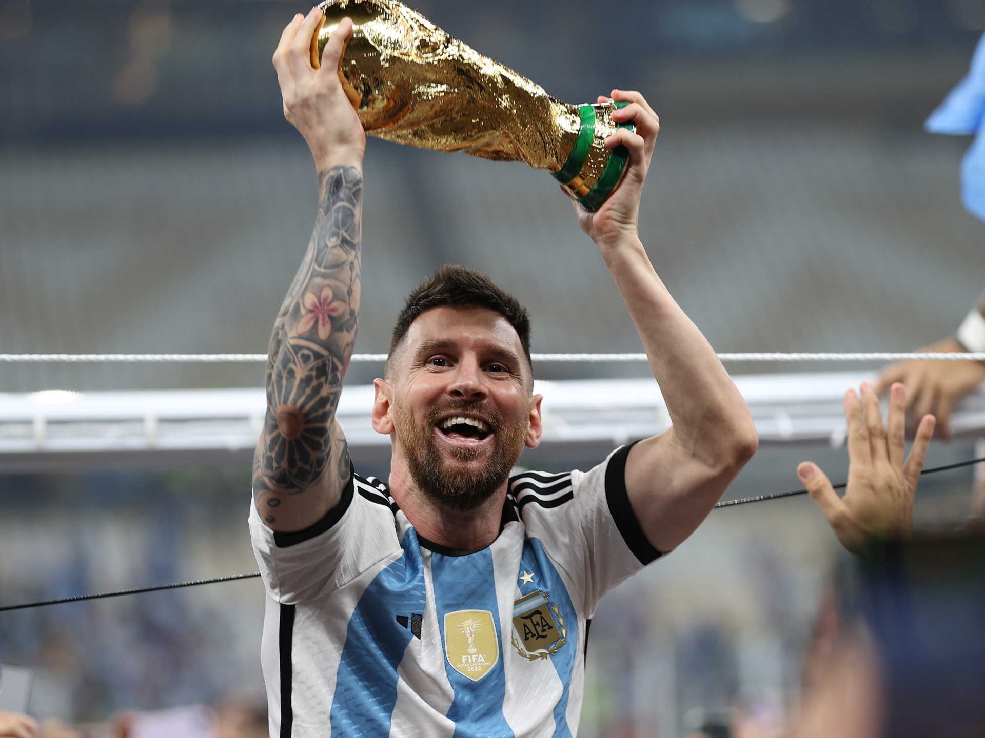 Photos messi and argentina lift world cup after win over france qatar world cup news al jazeera