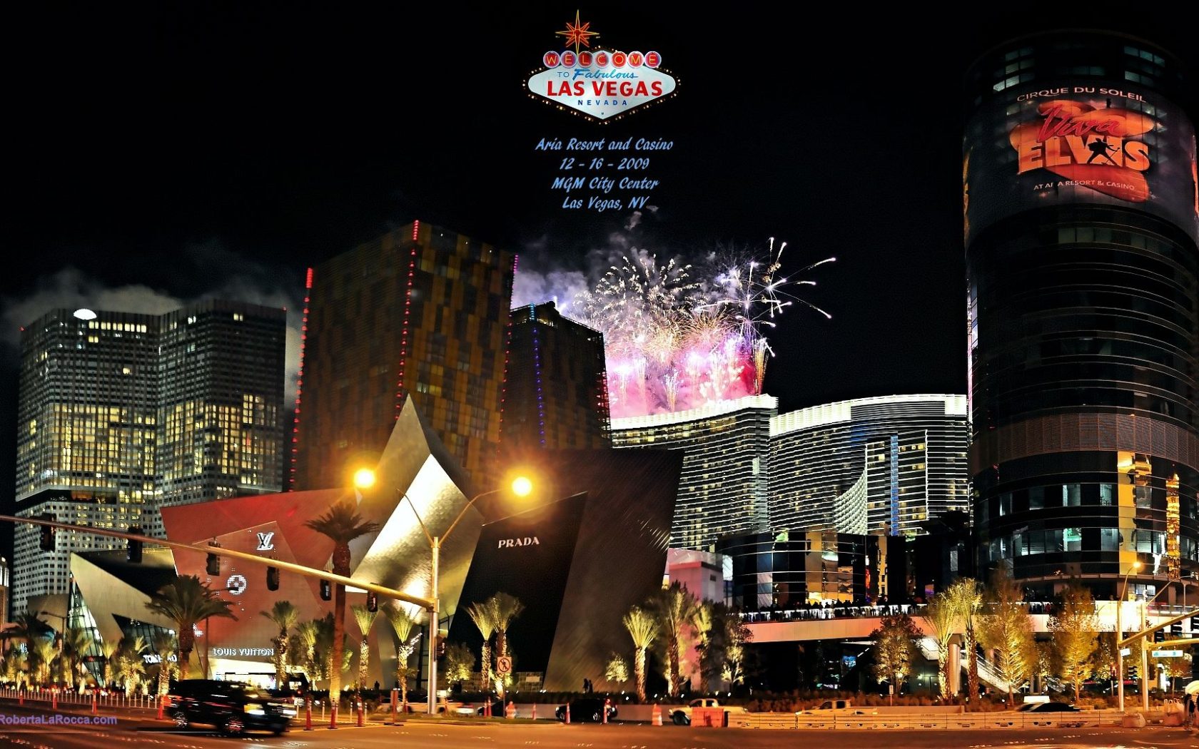 Las vegas opening of aria hotel and casino fireworks downtown desktop wallpaper widescreen x