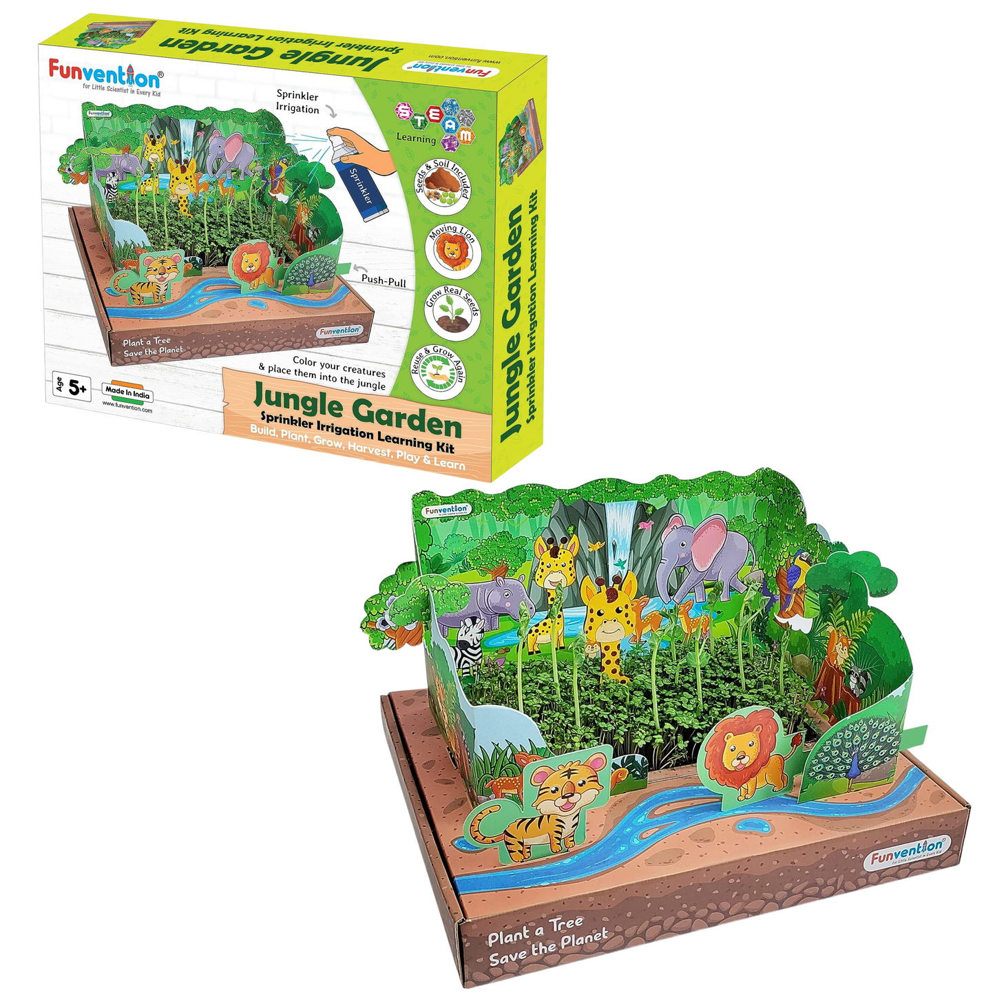 Garden sprinkler irrigation learning kit for kids â