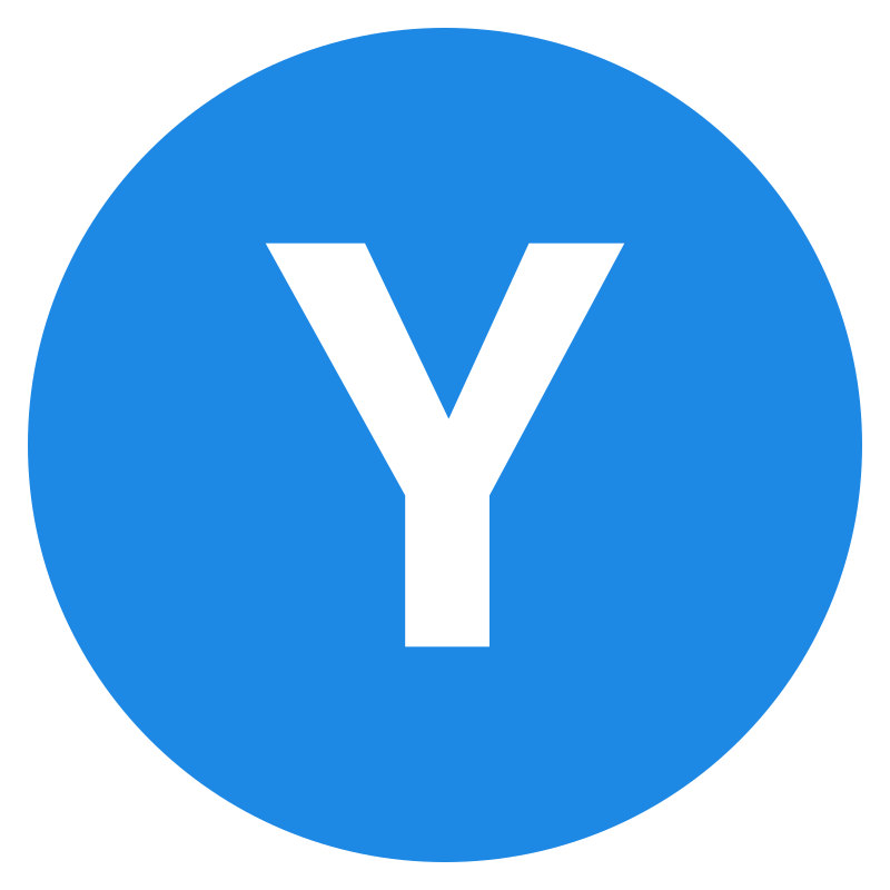 Fayleo circle blue letter