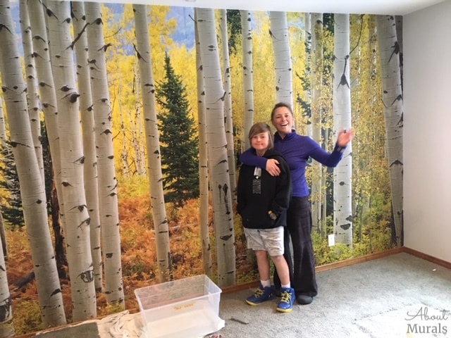 Aspen tree wallpaper room ideas from customers about murals
