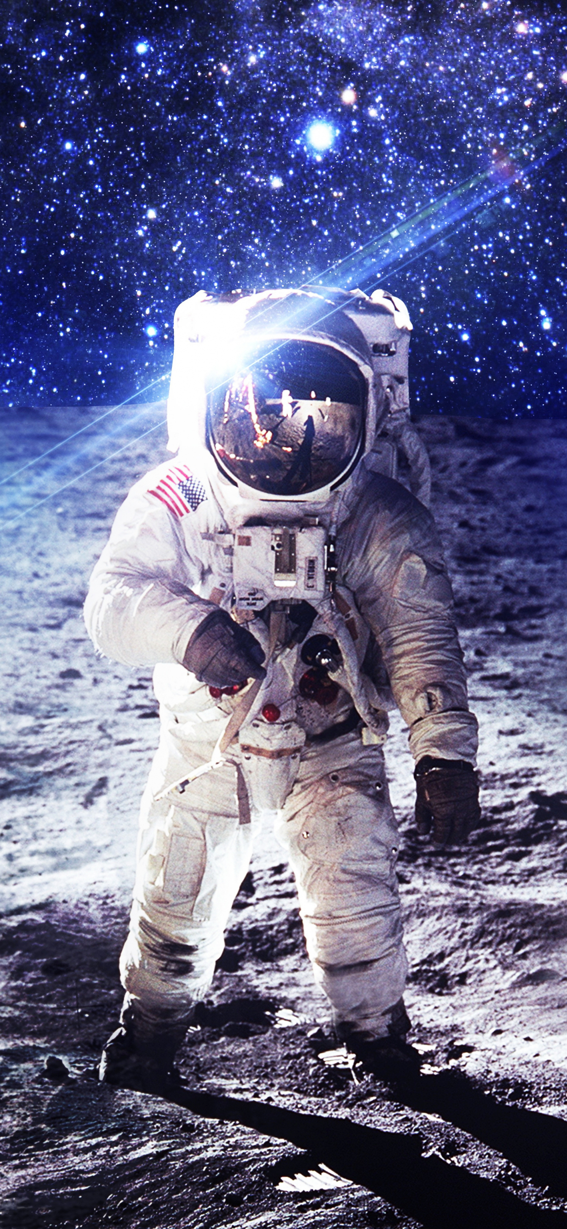 Download wallpaper x space landscape astronaut fantasy iphone x x hd background