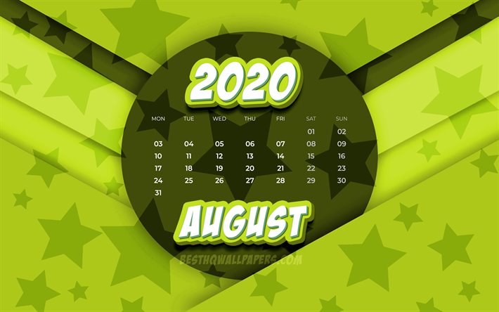 Download wallpapers august calendar k ic d art calendar summer calendars august creative stars patterns august calendar with stars calendar august yellow background calendars for desktop free pictures for