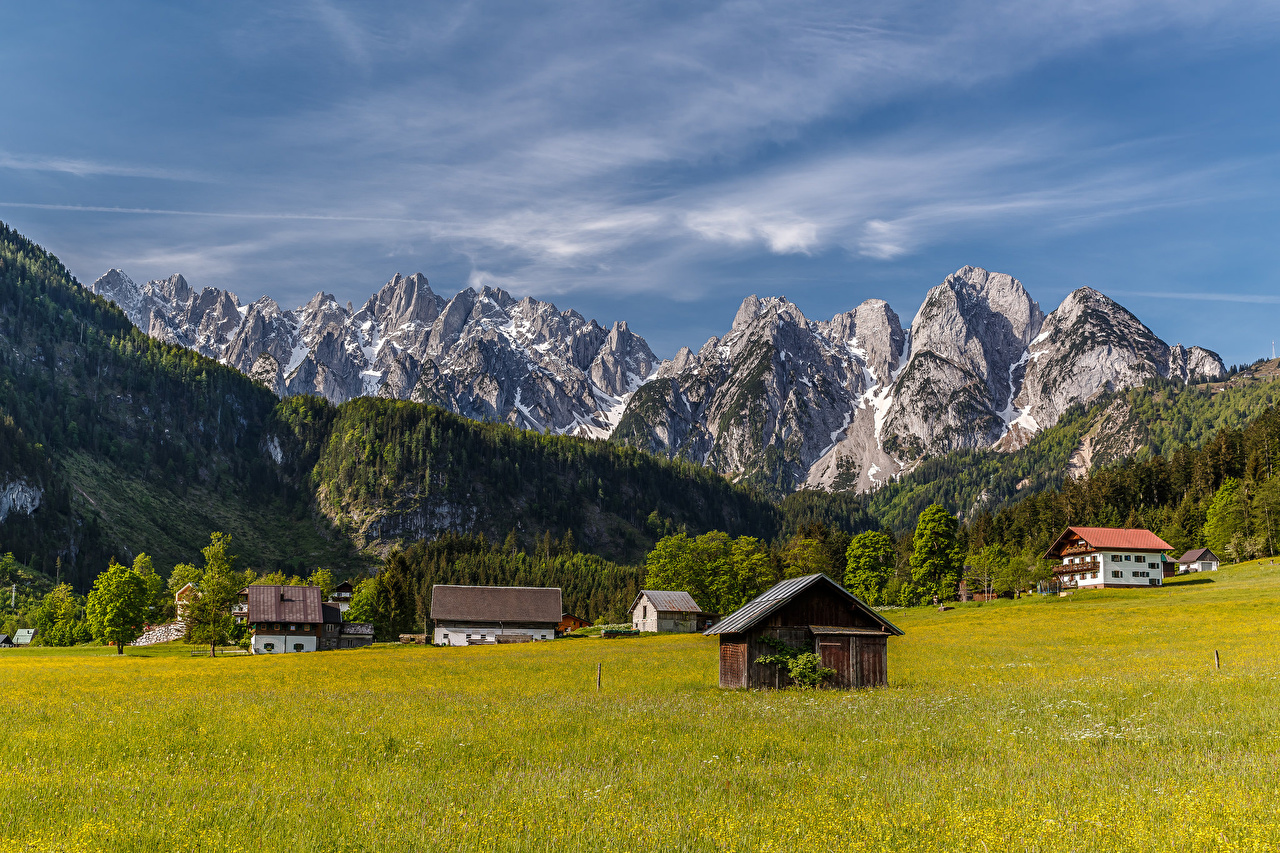 Desktop wallpapers alps austria nature mountains scenery