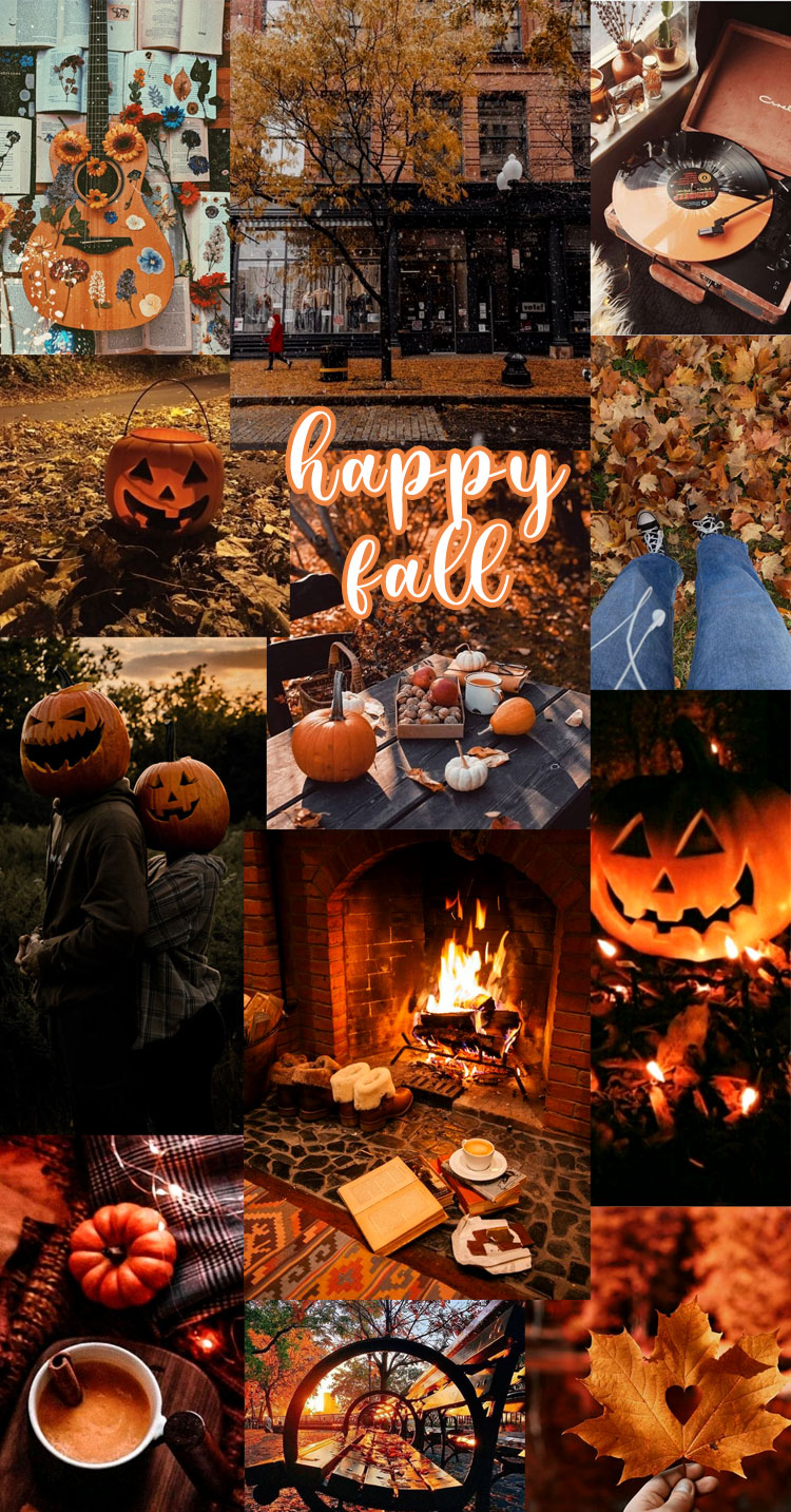 Autumn collage wallpapers happy fall