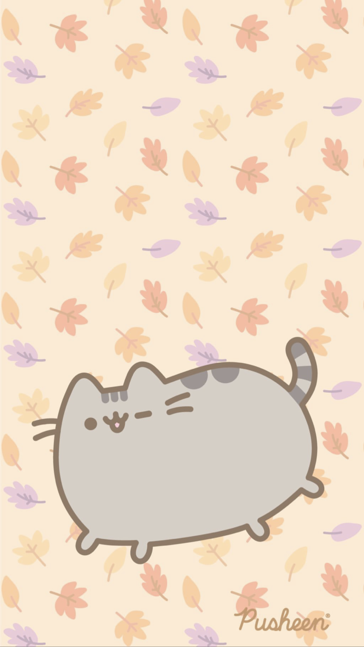Pusheen the cat iphone wallpaper autumn pusheen cat pusheen pusheen cute