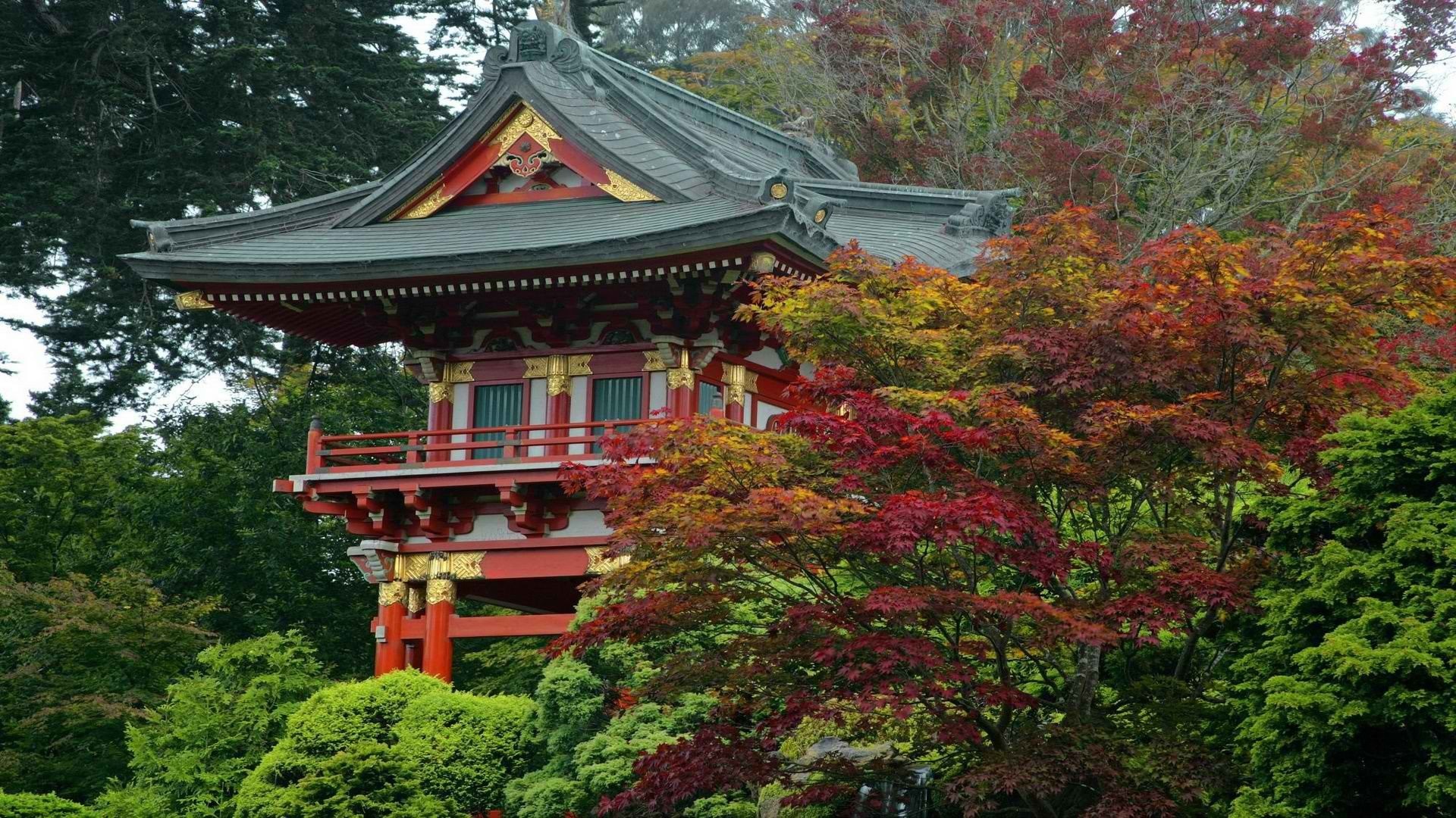 Tea garden japanese california san francisco gate temples wallpaper wallpaperup