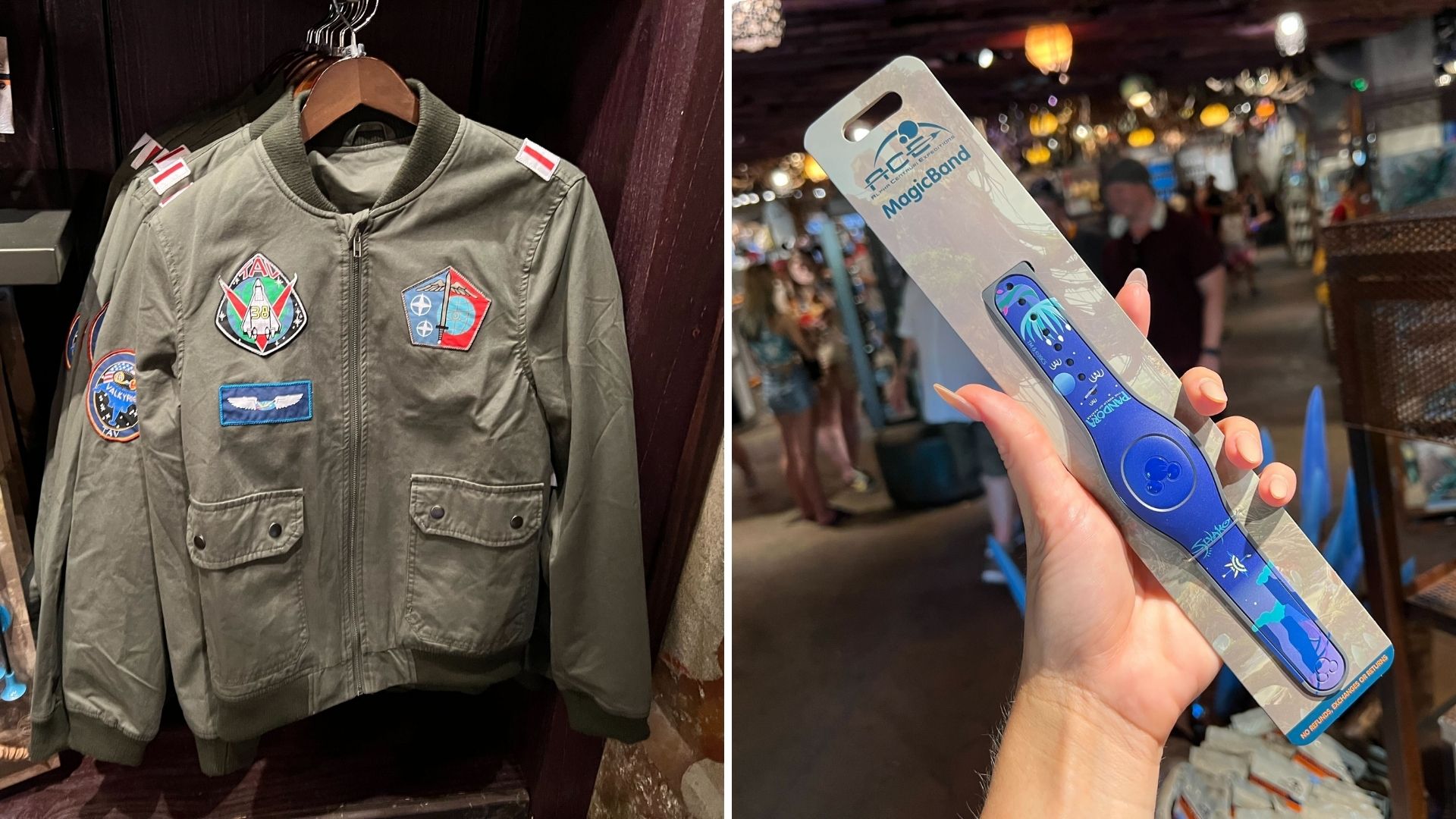 New flight jacket and magicband available in pandora