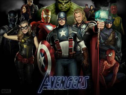 Movie the avengers hd wallpaper background paper print wall poster print on art paper x inches paper print