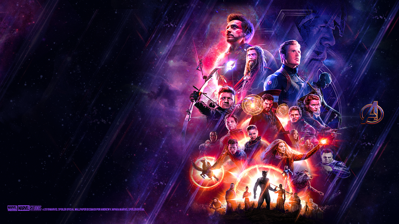 Avengers endgame portals poster