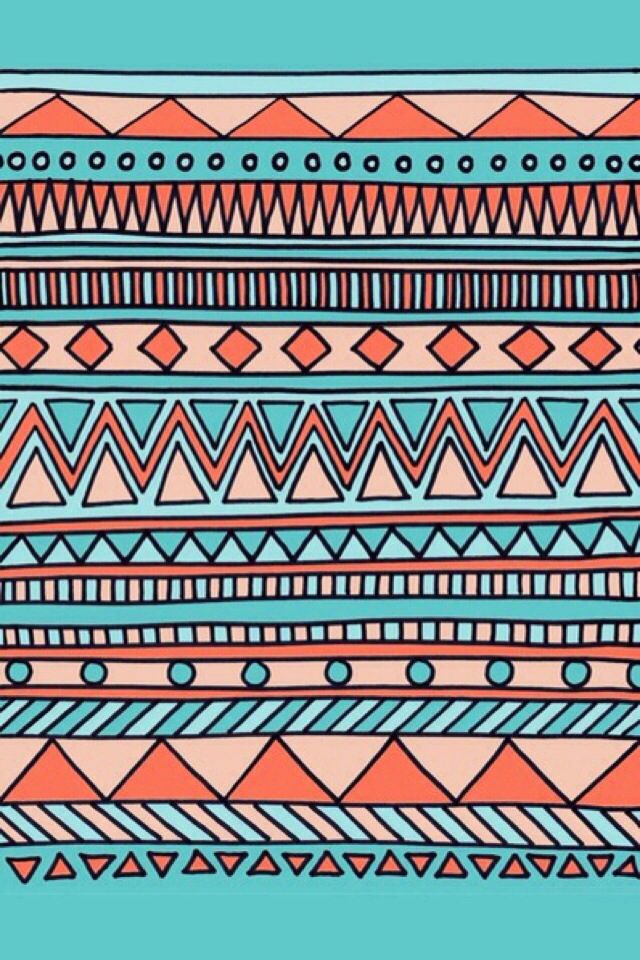 Iphone wallpaper aztectribal tjn aqua art art prints tribal patterns