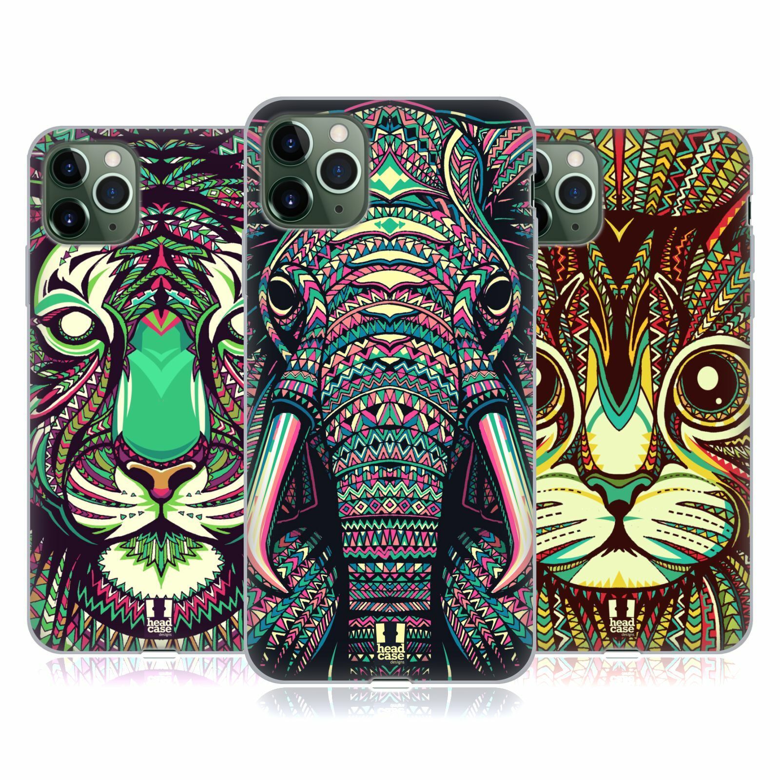 Head case designs aztec animal gel case amp wallpaper for apple iphone phones