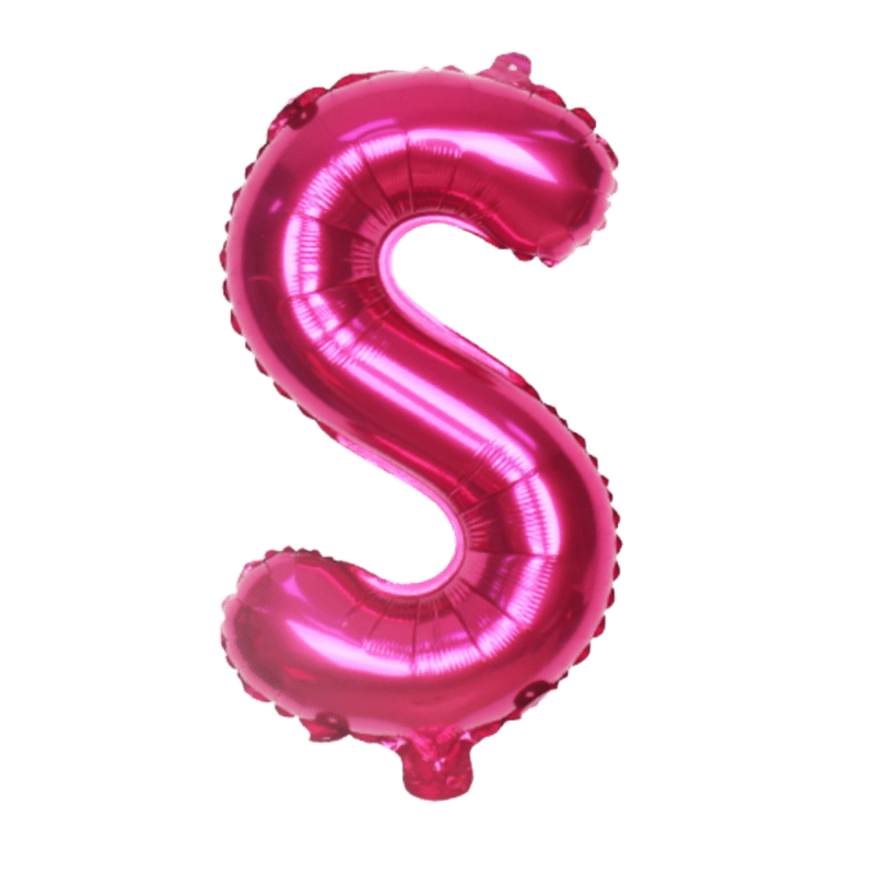 Hot pink alphabet balloons balloon party singapore