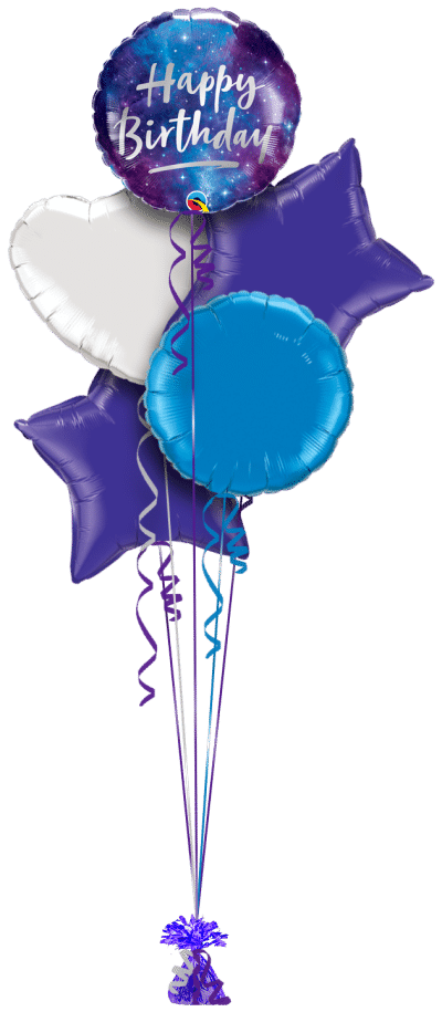 Birthday galaxy balloon delivery