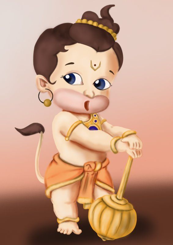 Learn how to draw baby hanuman hduism step by step drawg tutorials baby drawg hanuman wallpaper hanuman ji wallpapers