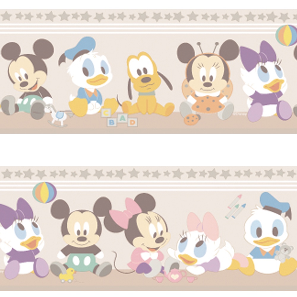 Official disney baby mickey minnie mouse childrens nursery wallpaper border mk