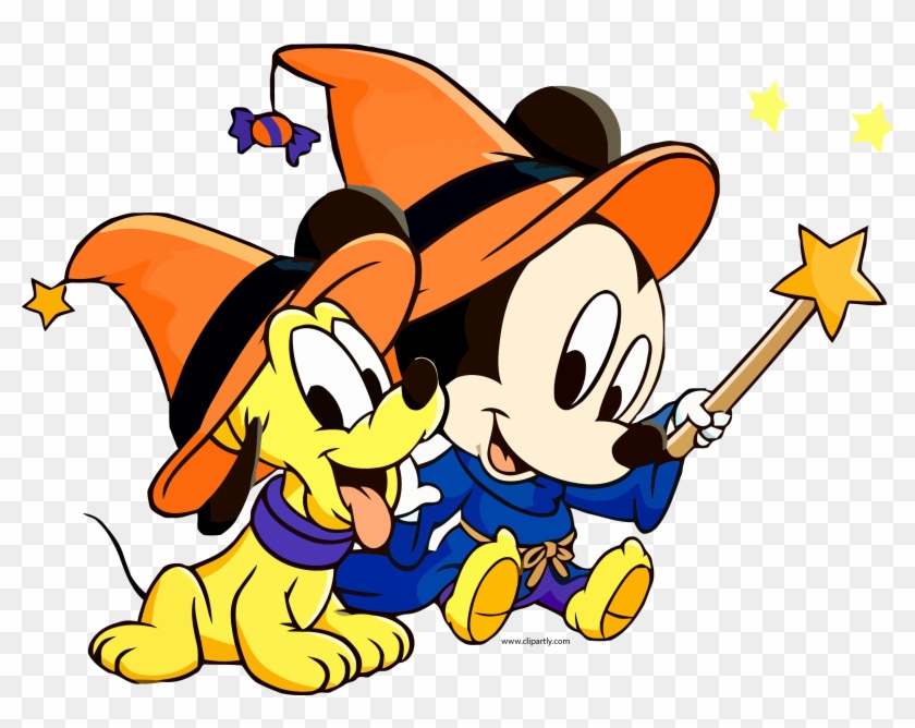 Baby mickey and pluto halloween wallpaper clipart png