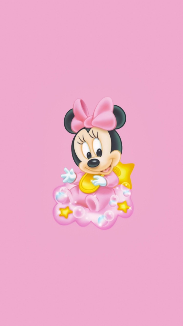 Mickey mouse disney aesthetic wallpapers baby minnie mouse on yellow chair
